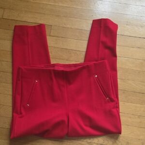 Chico's Vibrant Red Juliet Pants, Size 2.5